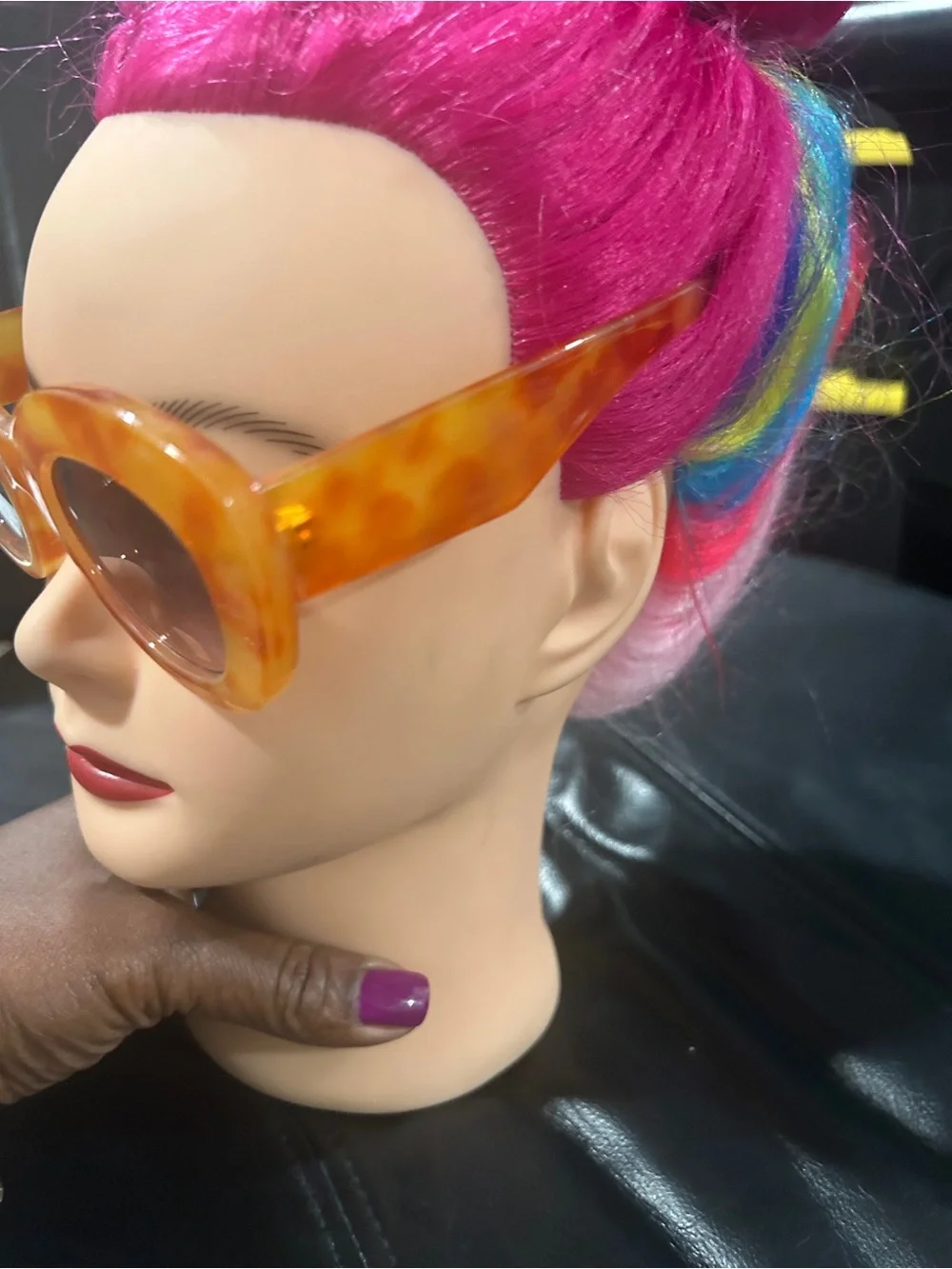 Retro Cat-Eye Sunglasses in Amber Tortoise - Women Accessories